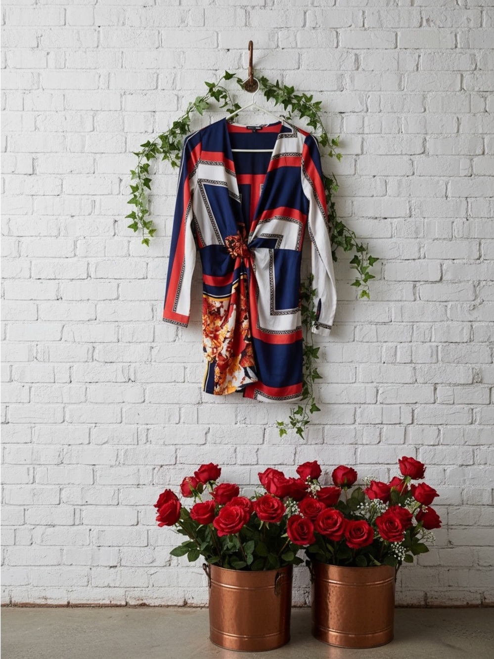 Fashion nova plunging neckline dress